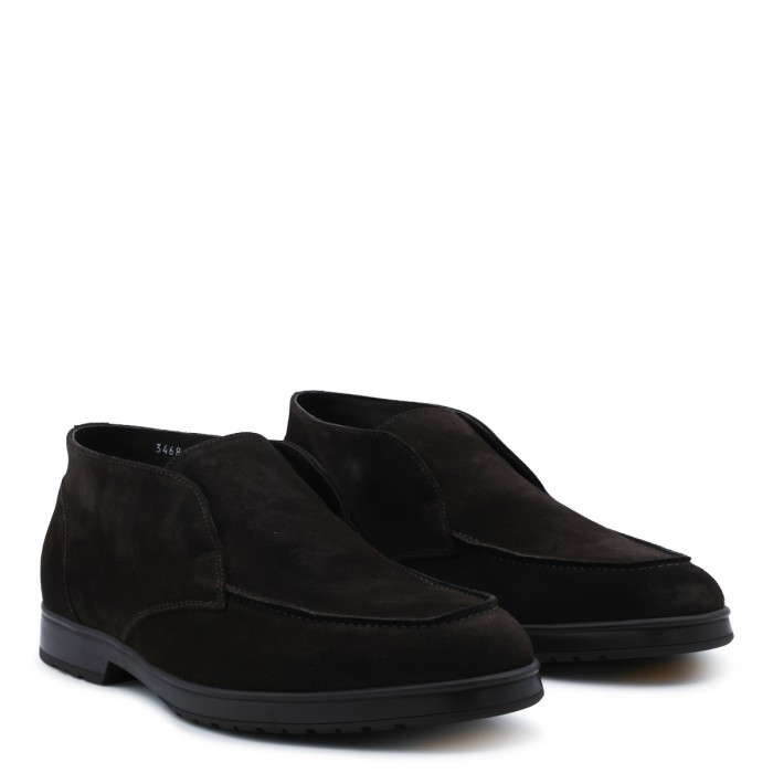 DEEP BROWN SUEDE BOOTS 2