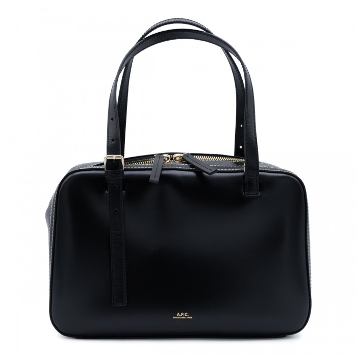BLACK LEATHER VIRGINIE BOX...