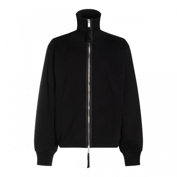 BLACK COTTON SWEATSHIRT