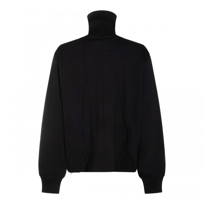 BLACK COTTON SWEATSHIRT 2