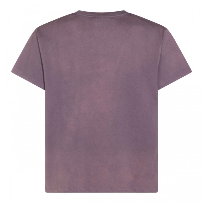 WASHED PURPLE COTTON T-SHIRT 2