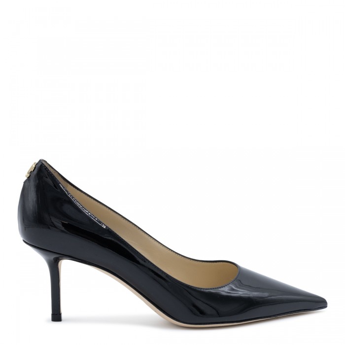 BLACK LEATHER JC PUMPS