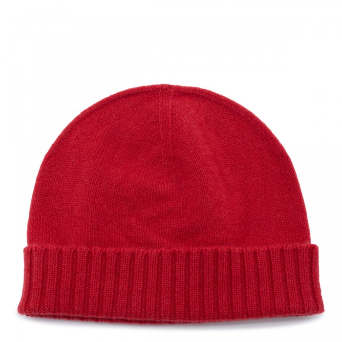 RED CASHMERE BEANIE
