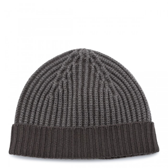 BARREL BROWN WOOL BEANIE