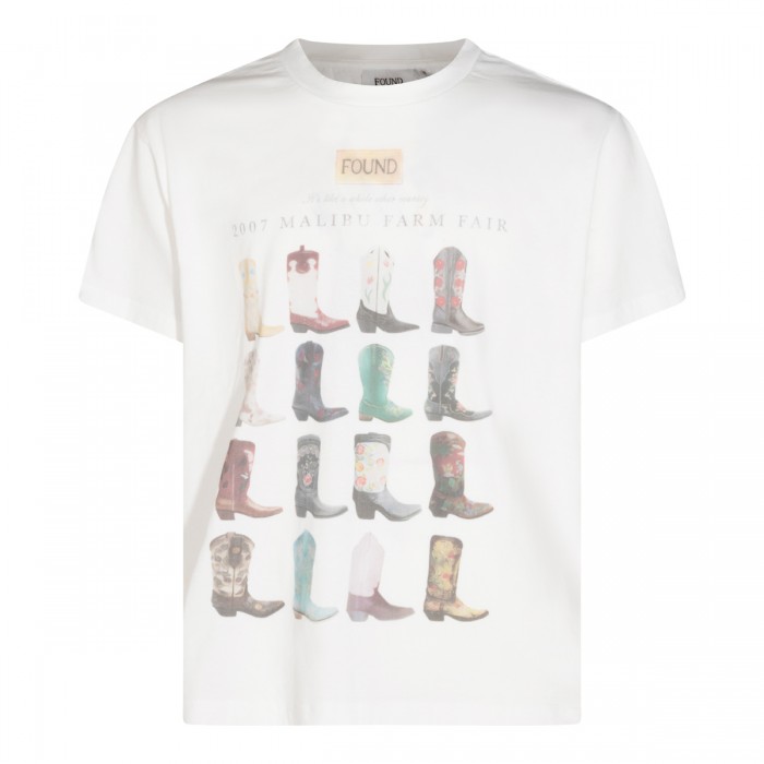 OFF WHITE COTTON T-SHIRT