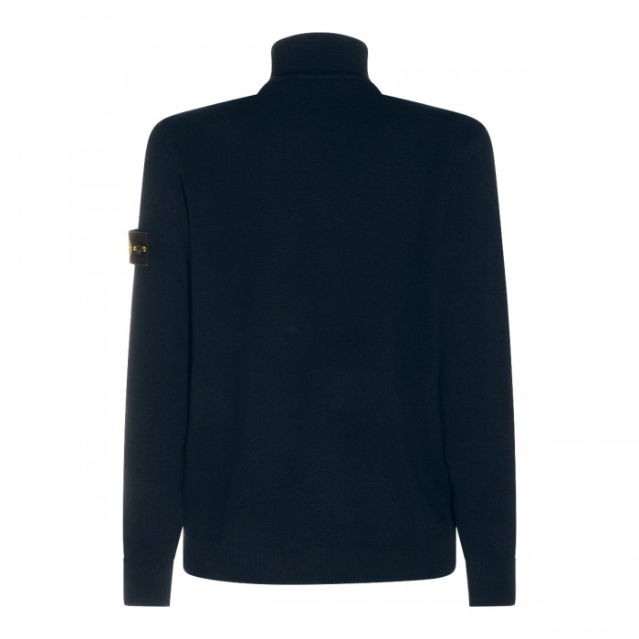 NAVY BLUE COTTON SWEATER 2