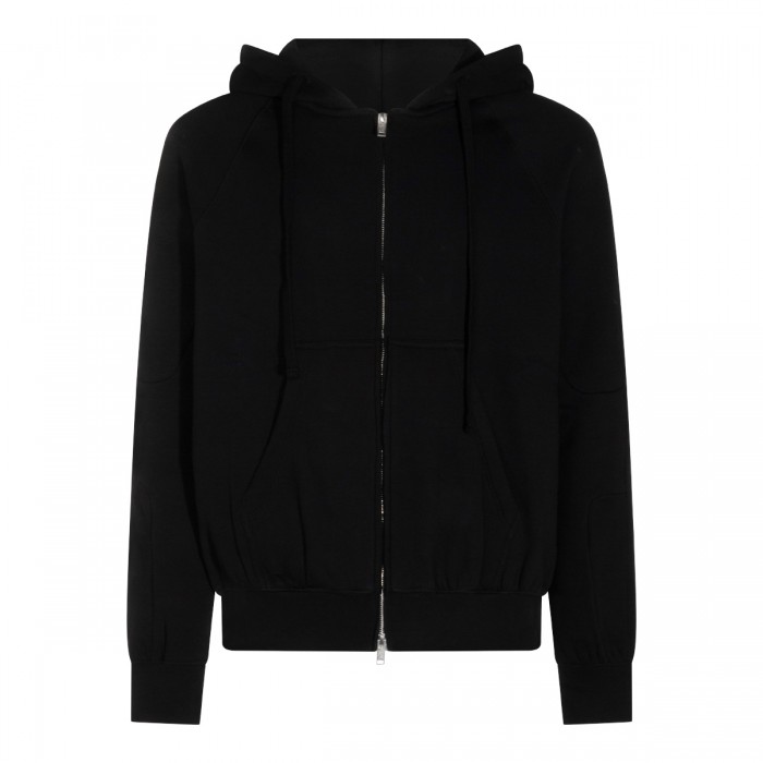 BLACK COTTON SWEATSHIRT