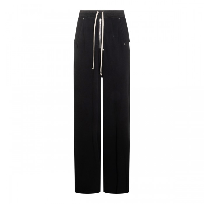 BLACK COTTON WIDE LEG BELA...