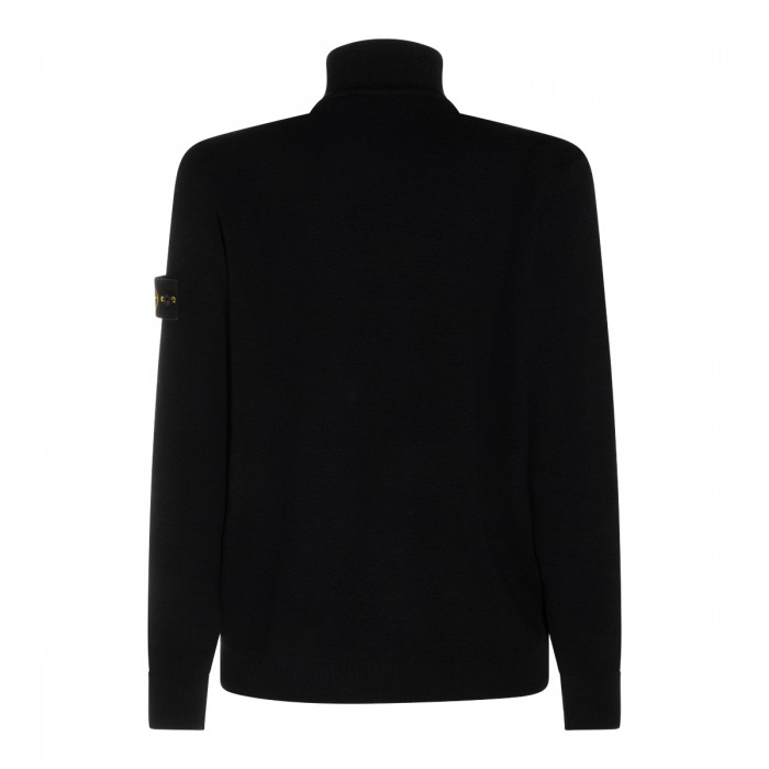 BLACK VIRGIN WOOL SWEATER 2