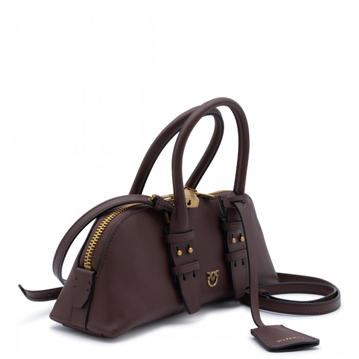 BROWN LEATHER BOWLING TOP... 2