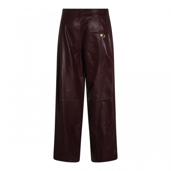 BORDEAUX LEATHER PANTS 2