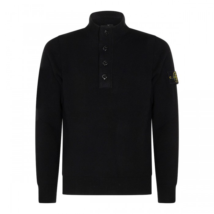 BLACK WOOL SWEATER