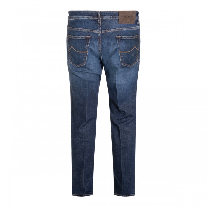 DARK BLUE DENIM JEANS 2