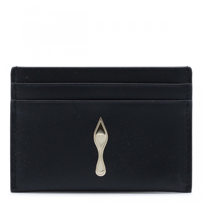 BLACK LEATHER CARD HOLDER