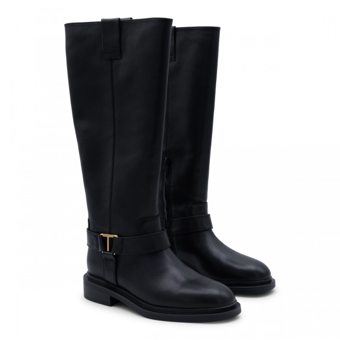 BLACK LEATHER BOOTS 2