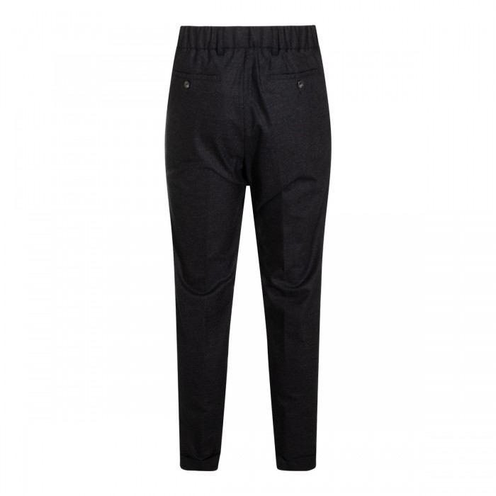 BLACK WOOL PANTS 2