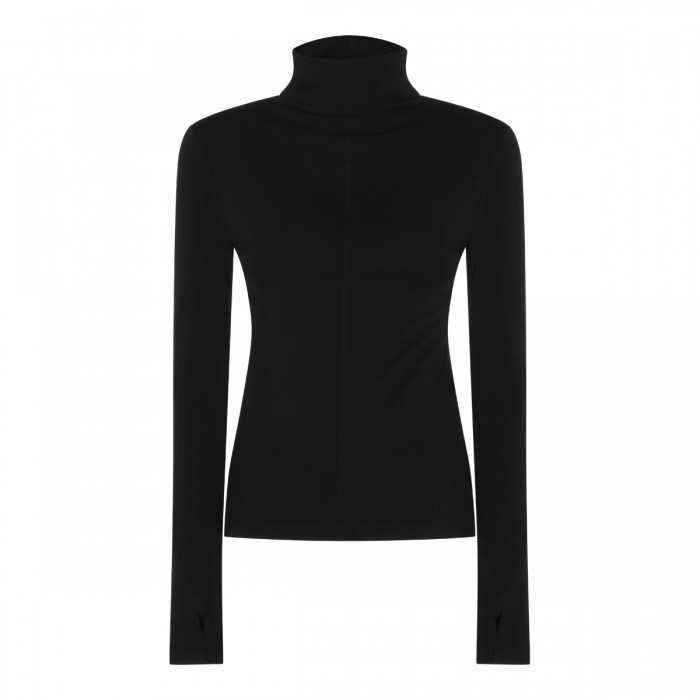 BLACK STRETCH TOP