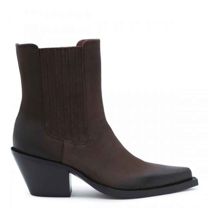 EBONY LEATHER DALLAS ANKLE...