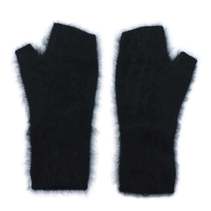 BLACK WOOL GLOVES 2