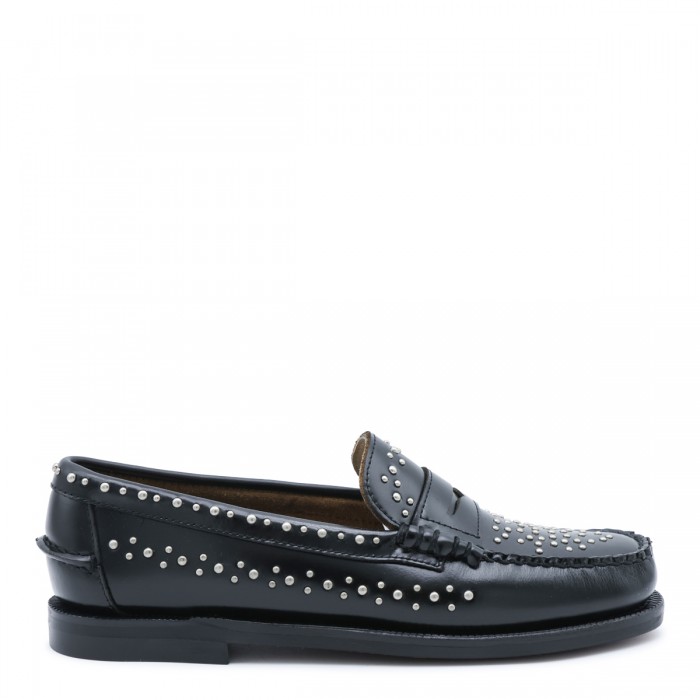 BLACK LEATHER DAN STUDS...