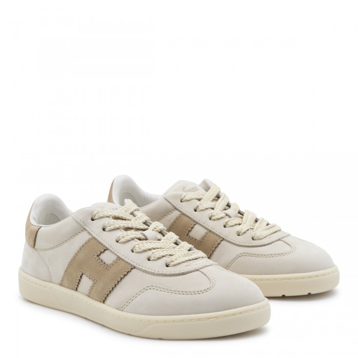BEIGE LEATHER COOL SNEAKERS 2