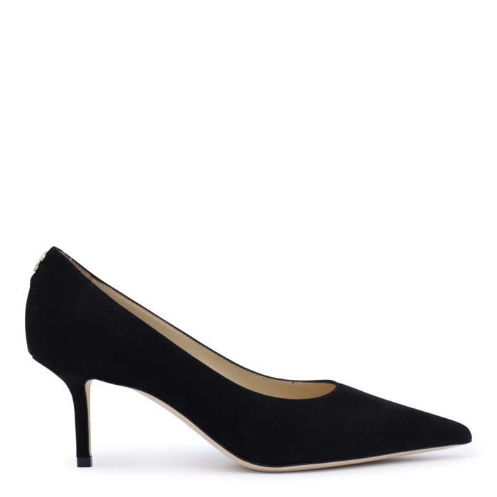 BLACK LEATHER PUMPS