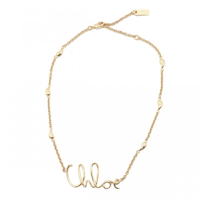 GOLD TONE BRASS NECKLACE