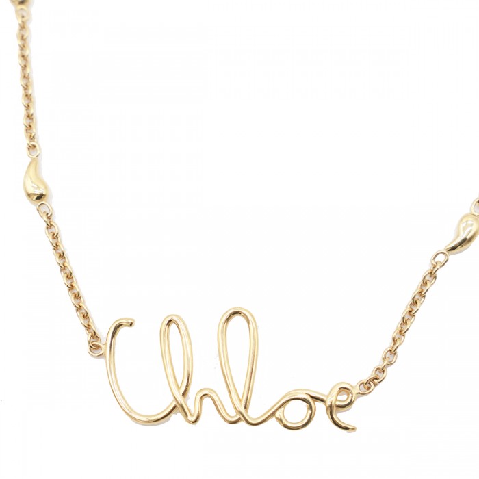 GOLD TONE BRASS NECKLACE 2