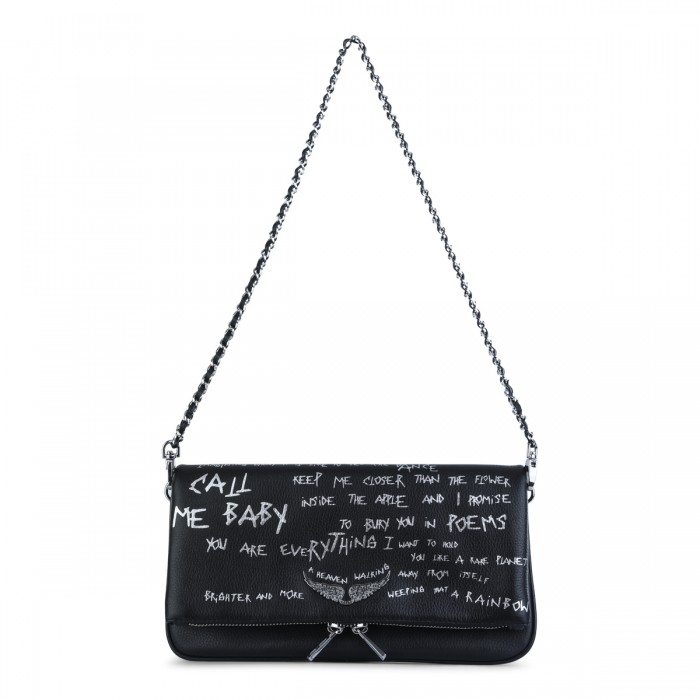 BLACK ROCK GRAFFITI LEATHER...