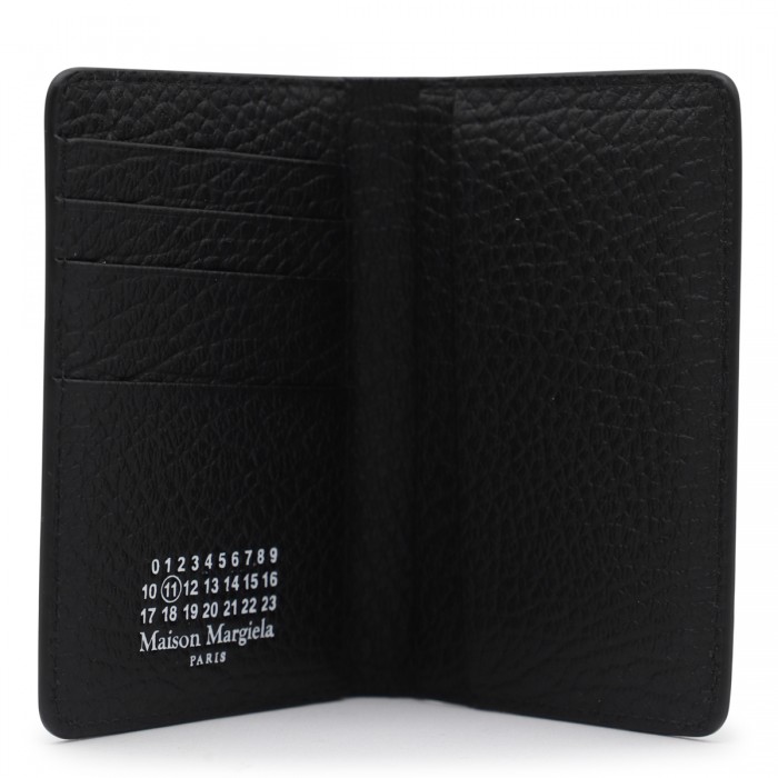 BLACK LEATHER CARD HOLDER 2