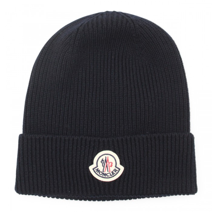 NAVY VIRGIN WOOL BEANIE