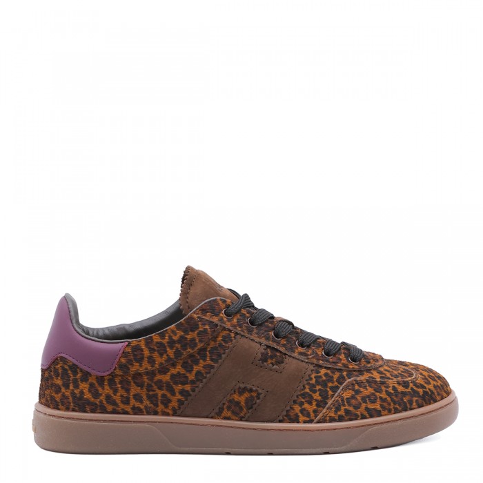 LEOPARD LEATHER COOL SNEAKERS