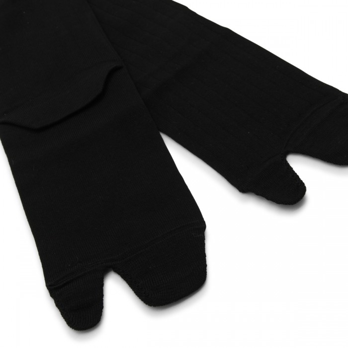 BLACK COTTON BLEND SOCKS 2