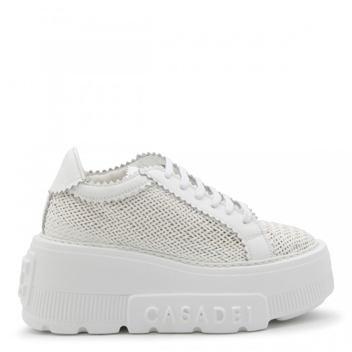 WHITE LEATHER SNEAKERS