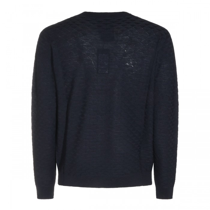 NAVY VIRGIN WOOL JUMPER 2