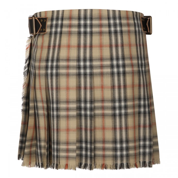 BEIGE WOOL SKIRT 2