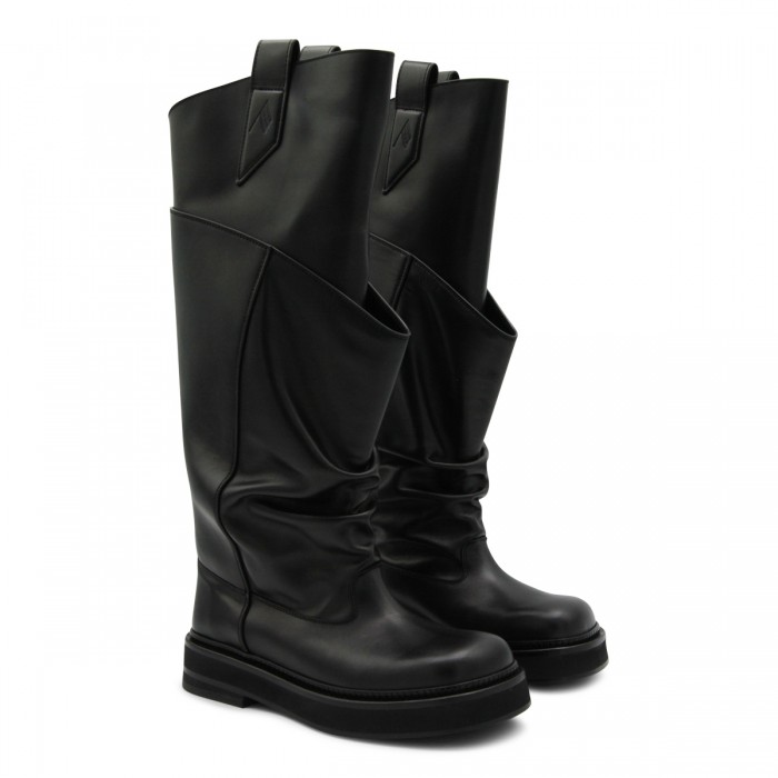 BLACK LEATHER BOOTS 2