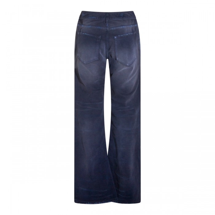 DARK BLUE COTTON JEANS 2