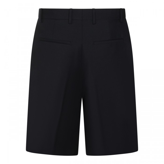 DARK BLUE WOOL SHORTS 2