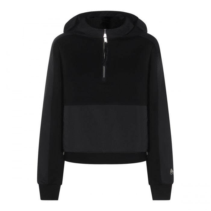BLACK COTTON SWEATSHIRT