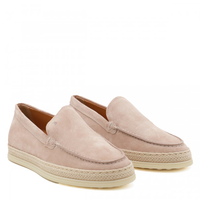 LIGHT PINK LEATHER LOAFERS 2