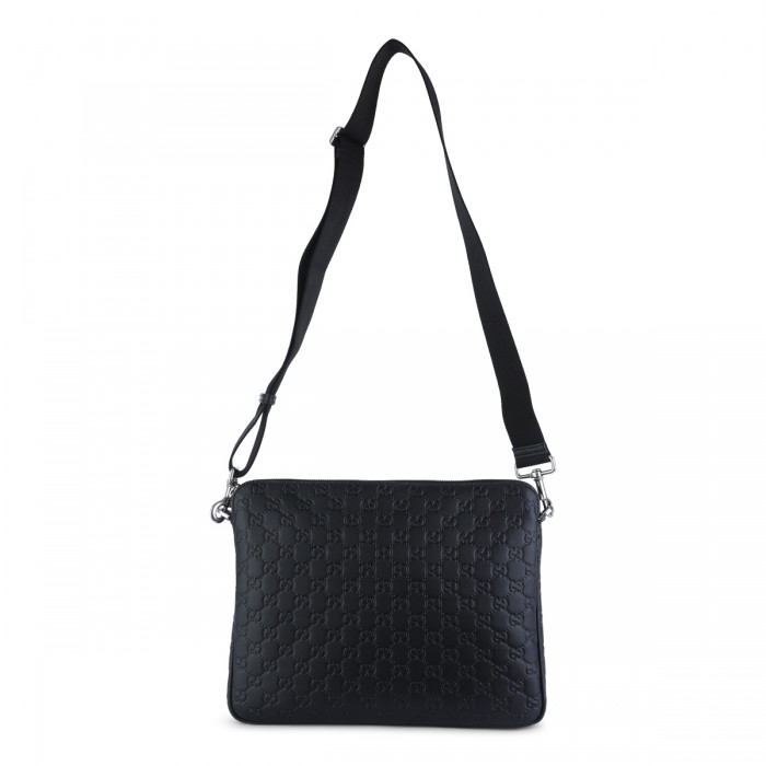 BLACK LEATHER POUCHE