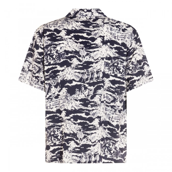 DARK NAVY VISCOSE SHIRT 2
