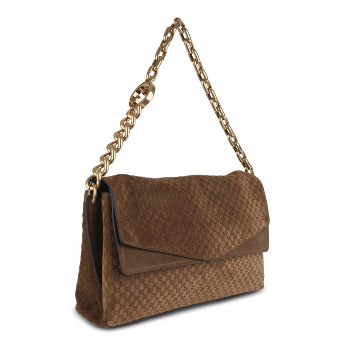 BROWN LEATHER SHOULDER BAG 2