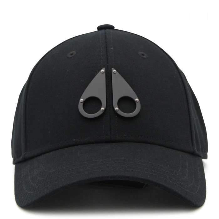 BLACK COTTON ICON BASEBALL CAP