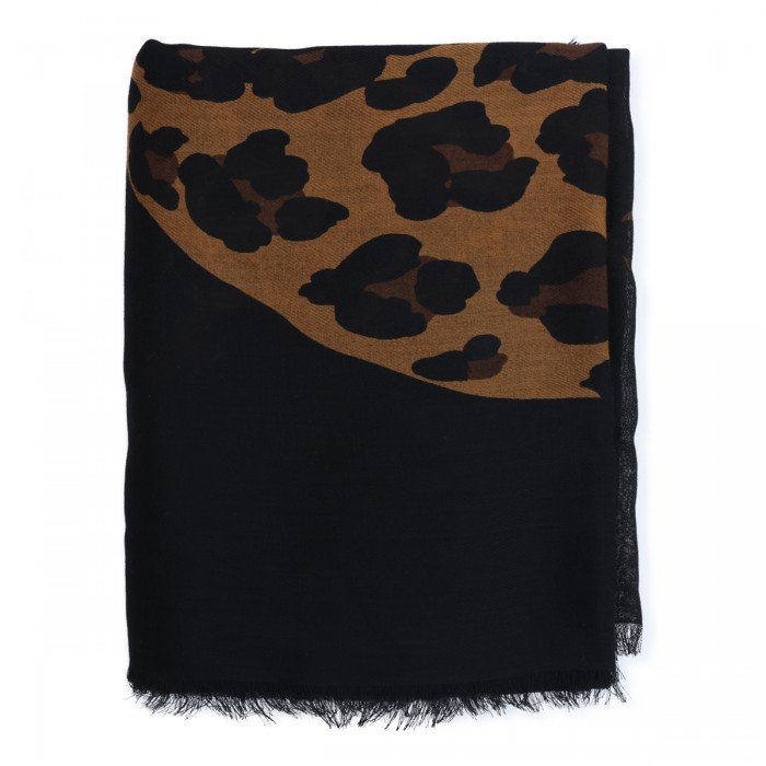 BLACK AND BROWN WOOL...