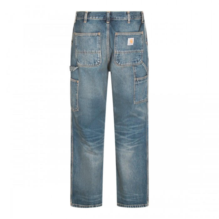 BLUE WORN USED WASH COTTON... 2