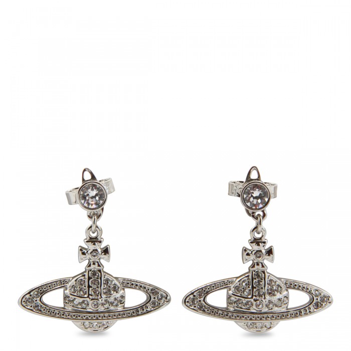 SILVER ORB EARRINGS