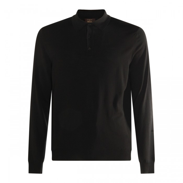 BLACK WOOL KNITWEAR