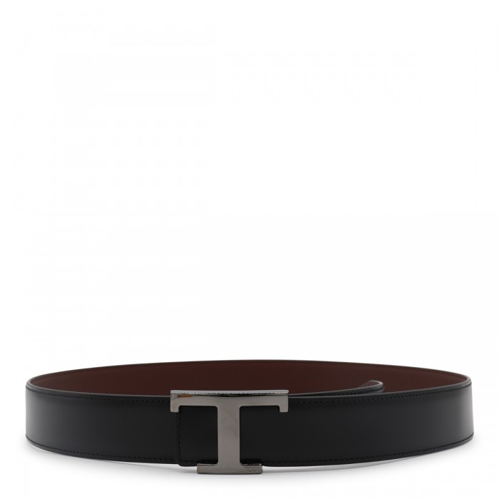 BLACK AND BORDEAUX LEATHER...